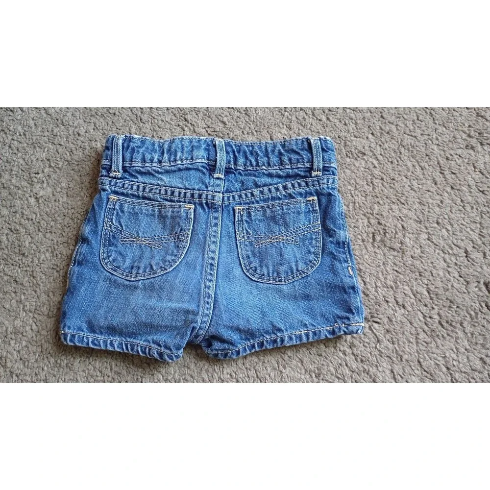 Baby Gap 1969 Toddler Girl Shorts Size 2 Years Embroidered Flowers